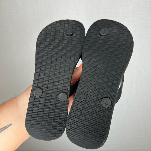 Tory Burch |‎ Size woman’s 4 Flip Flops Black and White Sandals - Picture 4 of 5